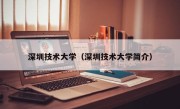 深圳技术大学（深圳技术大学简介）
