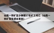 山西一铁矿至少瞒报17名矿工死亡（山西一铁矿发生透水事故）