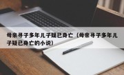 母亲寻子多年儿子疑已身亡（母亲寻子多年儿子疑已身亡的小说）