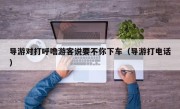 导游对打呼噜游客说要不你下车（导游打电话）