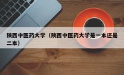 陕西中医药大学（陕西中医药大学是一本还是二本）