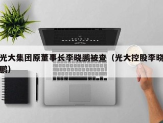 光大集团原董事长李晓鹏被查（光大控股李晓鹏）