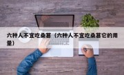 六种人不宜吃桑葚（六种人不宜吃桑葚它的用量）