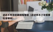迟迟不怀孕的原因有哪些（迟迟怀不了孕需要检查哪些）