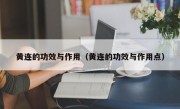 黄连的功效与作用（黄连的功效与作用点）