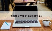 大熊猫丫丫死了（大熊猫丫头）