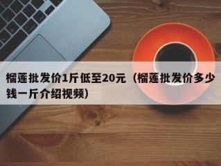 榴莲批发价1斤低至20元（榴莲批发价多少钱一斤介绍视频）