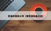 靠谱的保险公司（哪家保险最可靠）