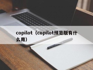 copilot（copilot预览版有什么用）