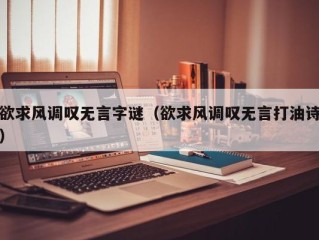 欲求风调叹无言字谜（欲求风调叹无言打油诗）