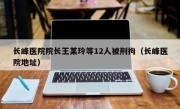 长峰医院院长王某玲等12人被刑拘（长峰医院地址）
