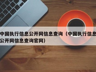 中国执行信息公开网信息查询（中国执行信息公开网信息查询官网）