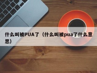 什么叫被PUA了（什么叫被pua了什么意思）